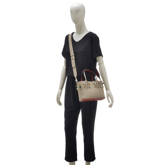 Christian Louboutin Tote Bag Cabata Mini Beige - Picture 7 of 9